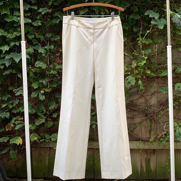 Trina Turk Los Angeles White Pants Y2K Vintage - Picture 1 of 5